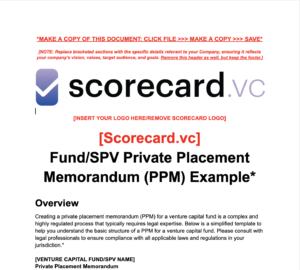 PPM Scorecard.vc